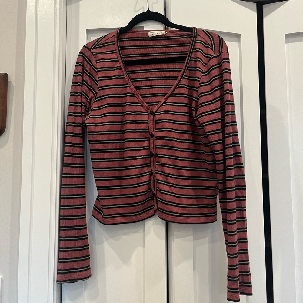 Cropped Henley top